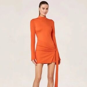 Alexis Ulla Tie Dress in Poppy Size XS